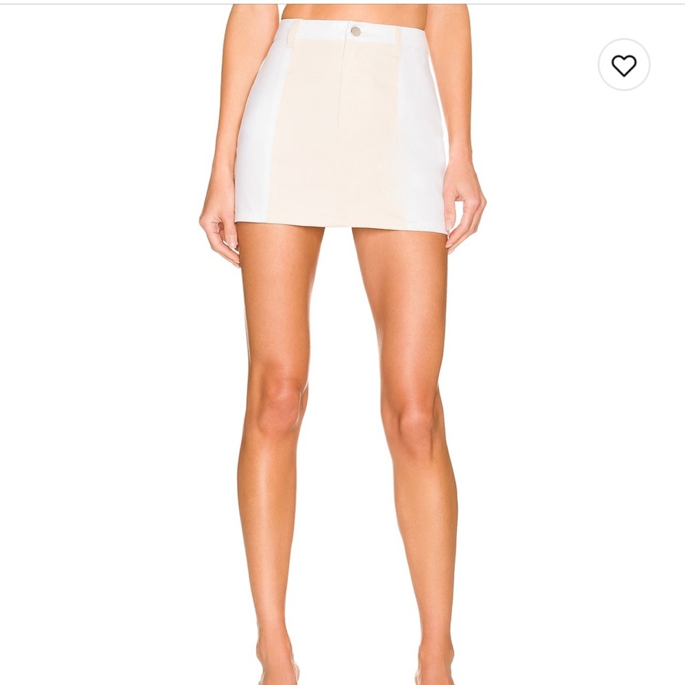 Revolve Bone Mini Skirt